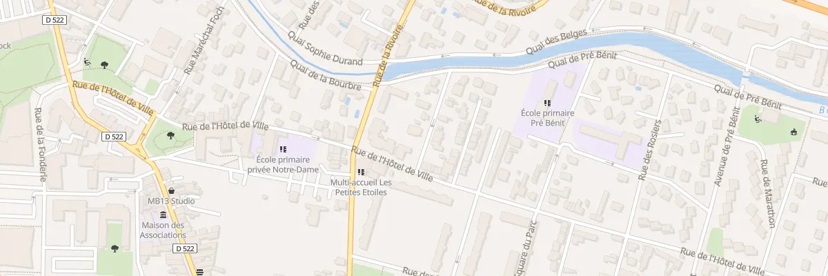 Plan du 1 Rue des Charmettes à Bourgoin-Jallieu