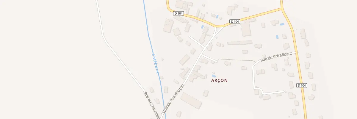 Plan du 10 Gr Grande Rue d’Arcon à Belleneuve