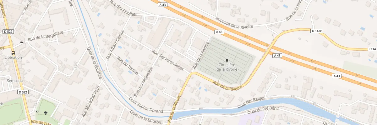 Plan du 83 Rue de la Rivoire à Bourgoin-Jallieu