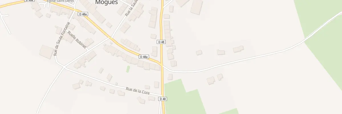 Plan du 22 Vc La Haute Rue à Mogues