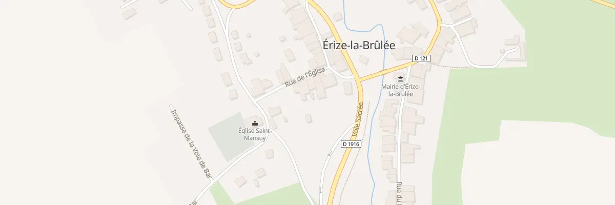 Plan du 9 Rue de l’Eglise à Érize-la-Brûlée