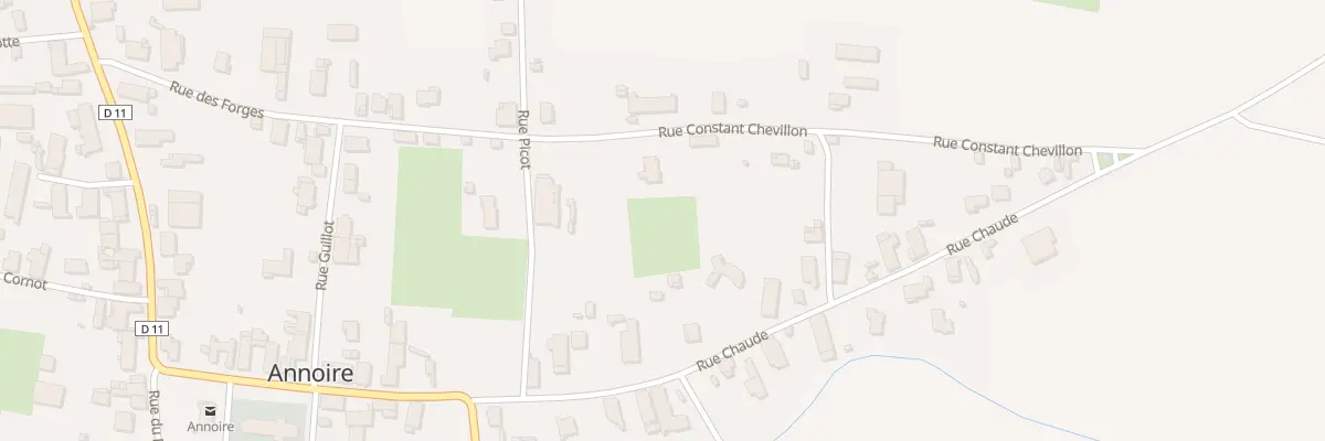 Plan du 2 Rue Constant Chevillon à Annoire