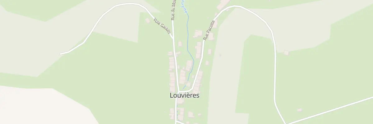 Plan du 12 Rue du Moulin à Louvières