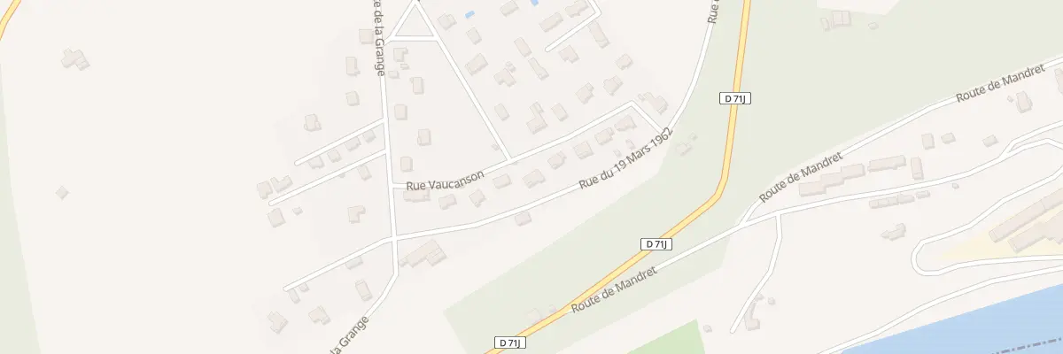 Plan du 7 Rue du 19 Mars 1962 à La Sône