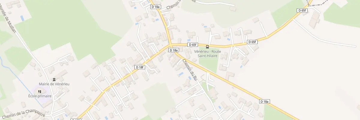 Plan du 40 Rue de la Gare à Vénérieu