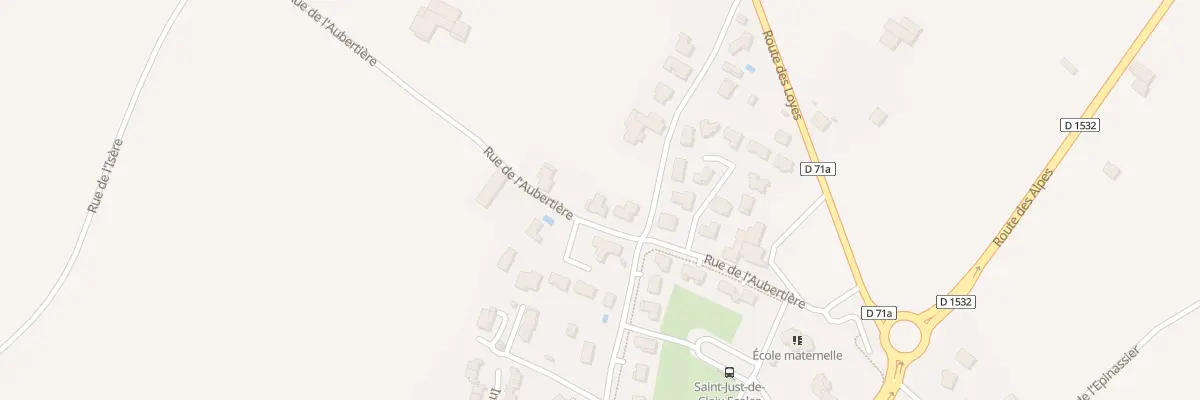 Plan du 220 Rue de l’Aubertière à Saint-Just-de-Claix