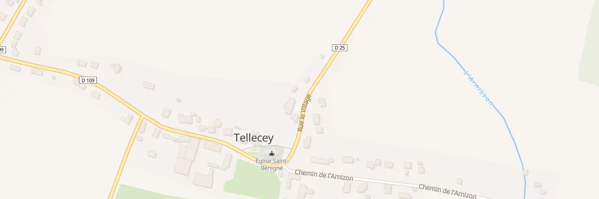 Plan du 13 Rue le Village à Tellecey