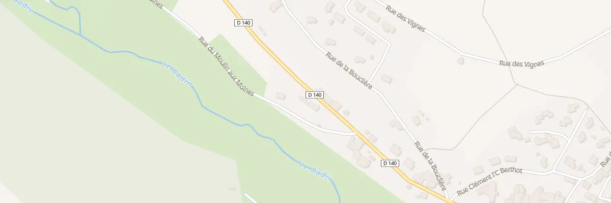 Plan du 2 Rue du Moulin aux Moines au Montsaugeonnais