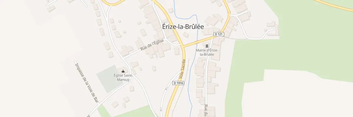 Plan du 1 Rue de l’Eglise à Érize-la-Brûlée
