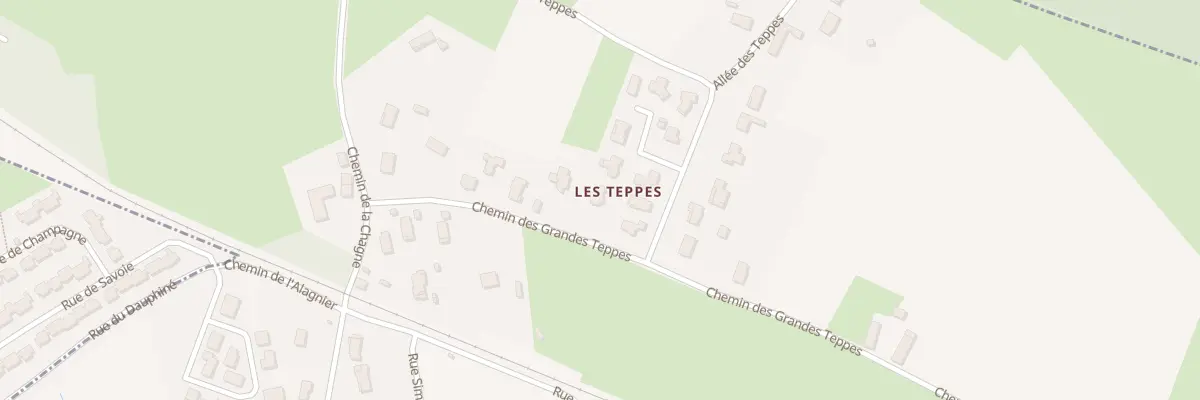 Plan du 185 Che des Grandes Teppes à Saint-Just