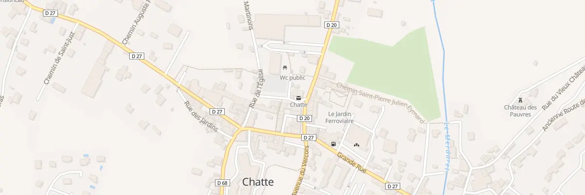 Plan du 2 Pl de l’Eglise à Chatte