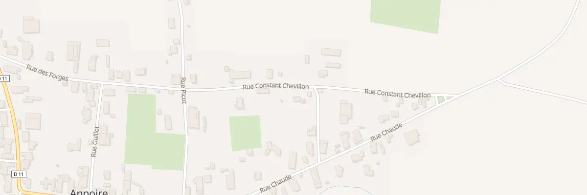 Plan du 6 Rue Constant Chevillon à Annoire