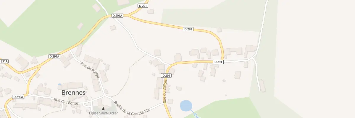 Plan du 18 Rue du Vallon à Brennes