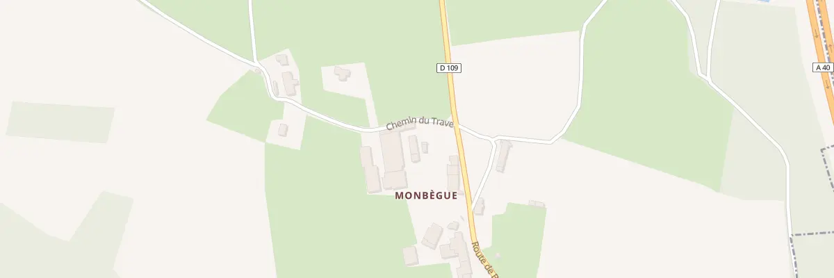 Plan du 39 Che du Trave à Druillat
