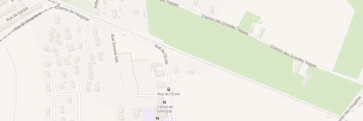 Plan du 416 Rue de l’Ecole à Saint-Just
