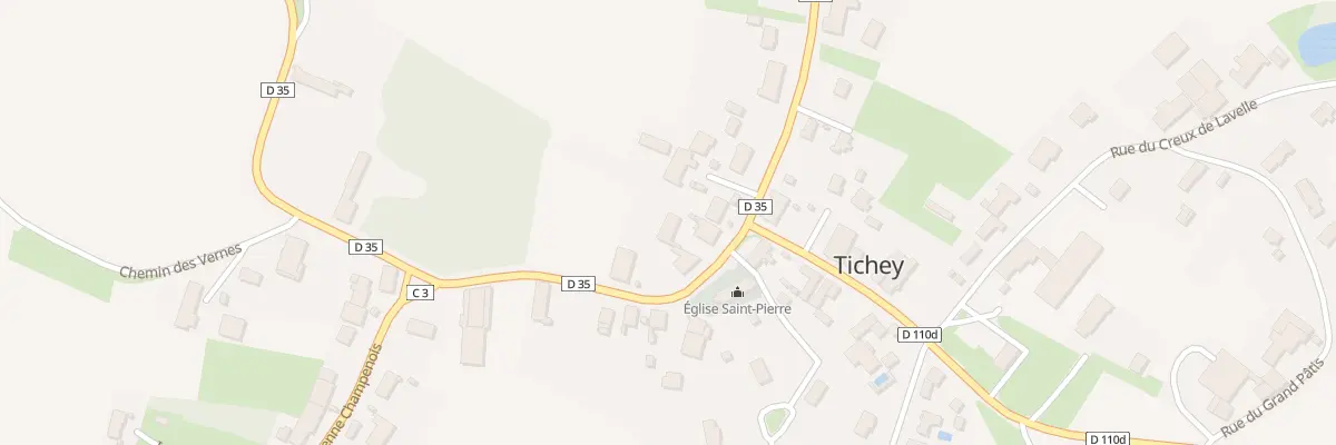Plan du 5047 Rue Chevalier de Lorcy à Tichey