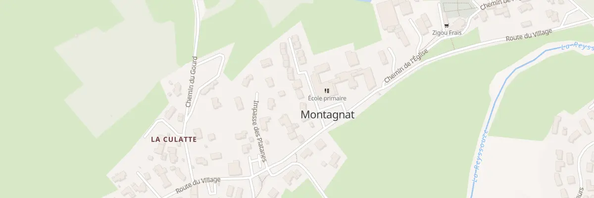 Plan du 4 Che de l’École à Montagnat