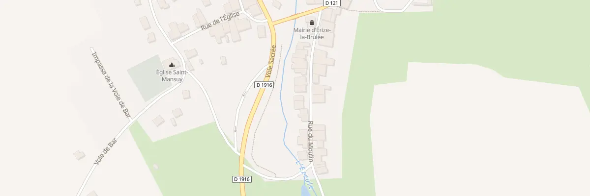 Plan du 18 Rue du Moulin à Érize-la-Brûlée