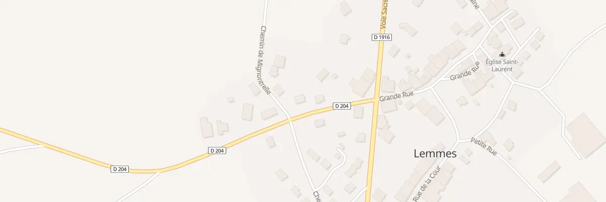 Plan du 6 Rte de Vadelaincourt à Lemmes