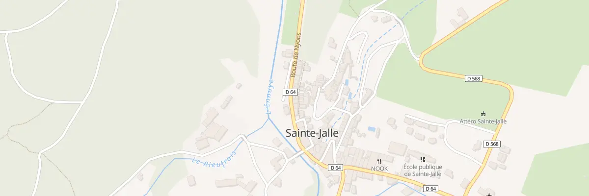 Plan du 6002 Le Village à Sainte-Jalle