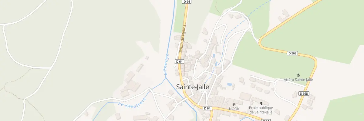 Plan du 5051 Le Village à Sainte-Jalle
