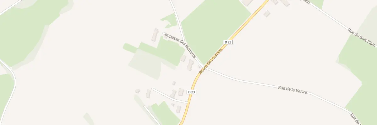 Plan du 1729 Rte de Louhans à Montcony