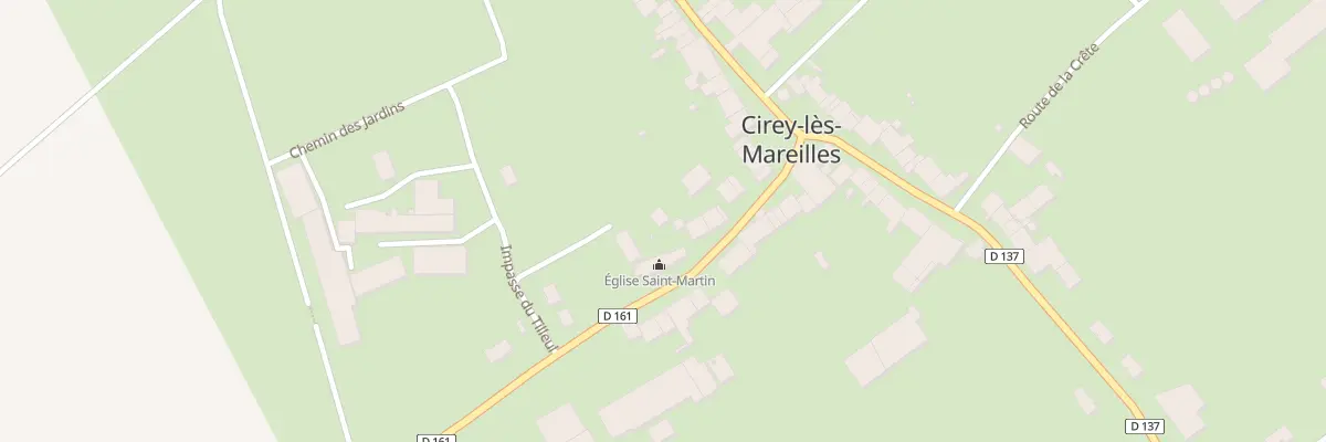 Plan du 2 Imp de la Cure à Cirey-lès-Mareilles