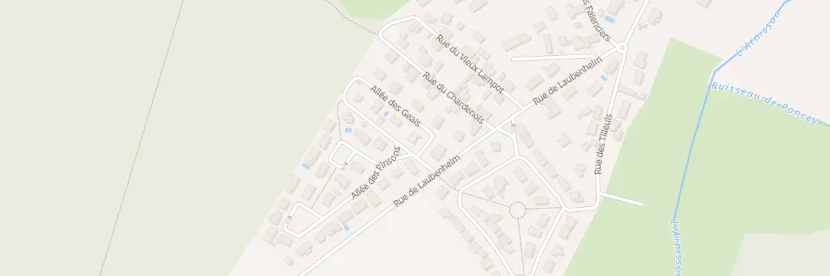 Plan du 1 All des Geais à Longchamp