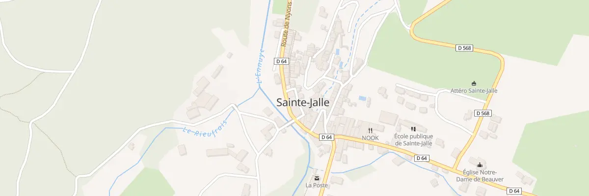 Plan du 5215 Le Village à Sainte-Jalle