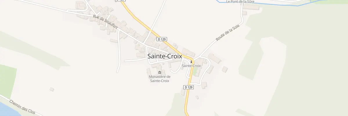 Plan du 11 Rue Pavée à Sainte-Croix