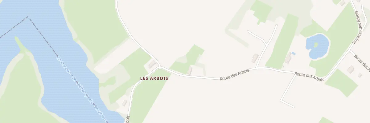 Plan du 720 Rte des Arbois à Montjay