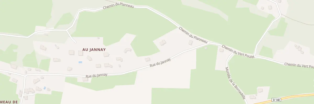 Plan du 240B Rue du Jannay à Dizimieu