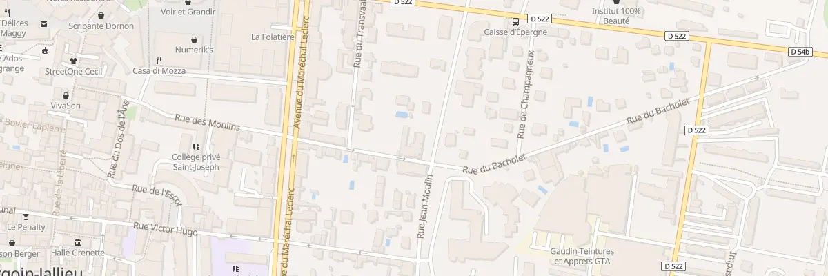 Plan du 5 Rue du Bacholet à Bourgoin-Jallieu
