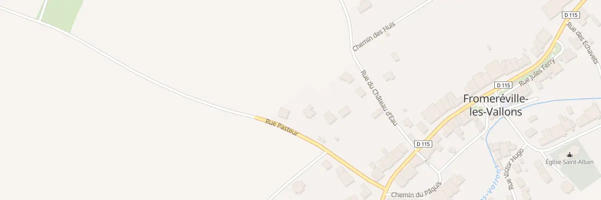 Plan du 16 Rue Pasteur à Fromeréville-les-Vallons