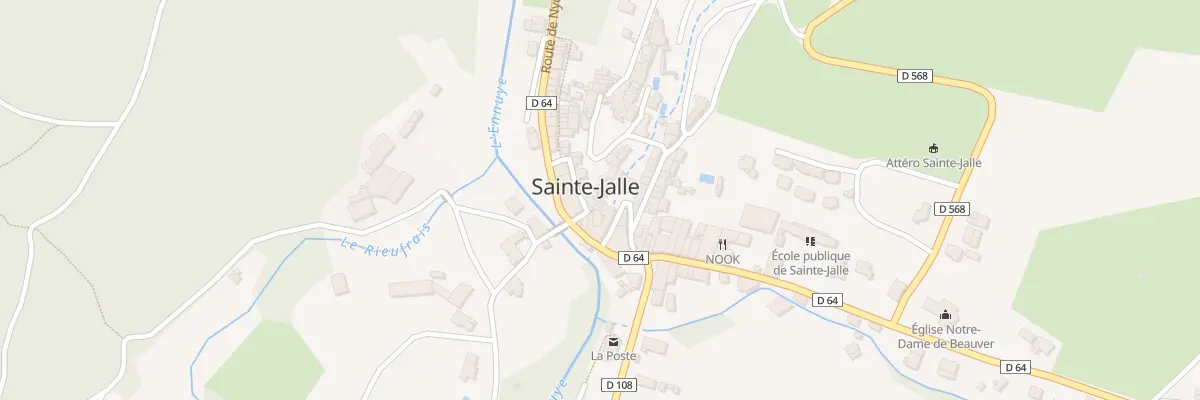 Plan du 5035 Le Village à Sainte-Jalle