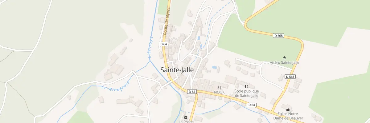Plan du 5157 Le Village à Sainte-Jalle