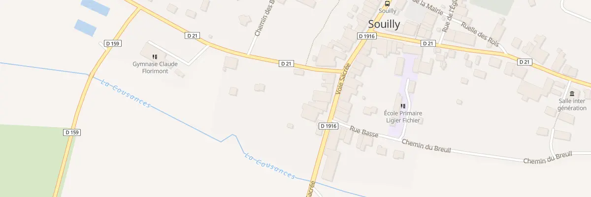 Plan du 5 Voie Sacrée à Souilly