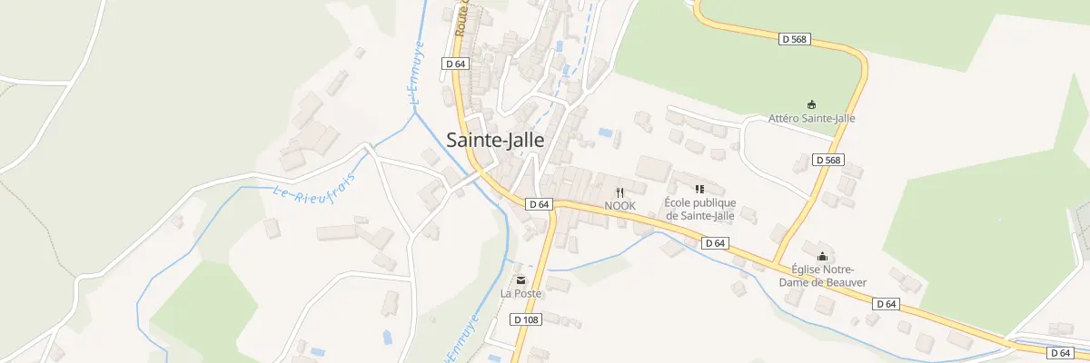 Plan du 5136 Le Village à Sainte-Jalle