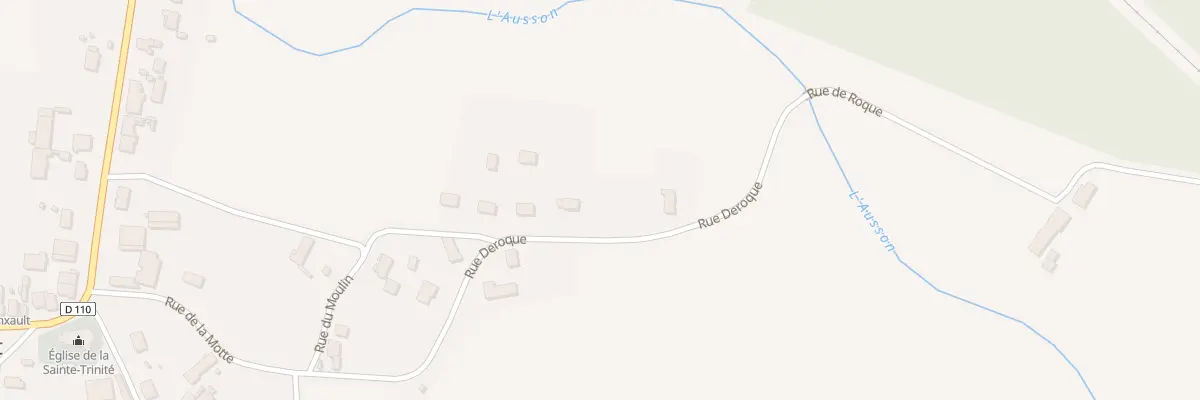 Plan de la Rue du Paquier de la Riviere à Franxault