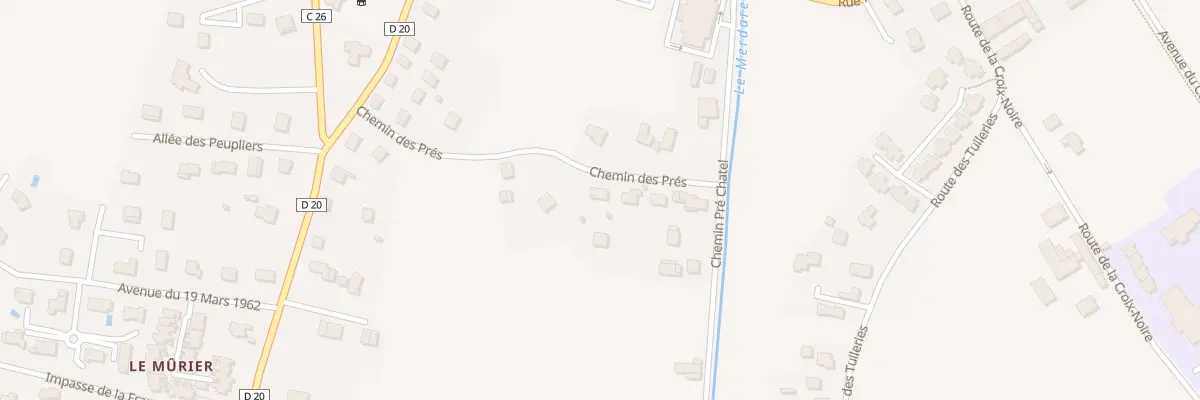 Plan du 5704 Che de Pre Chatel à Chatte