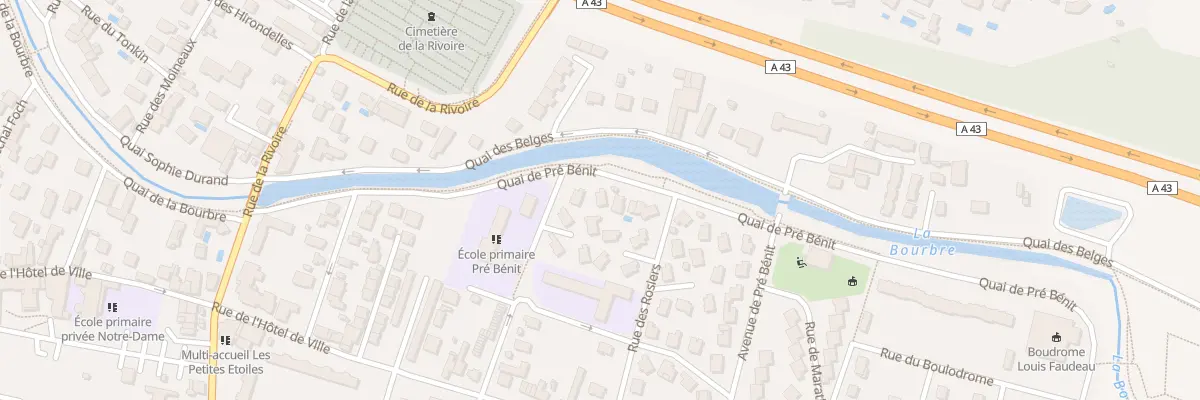 Plan du 5 Quai de Pré Bénit à Bourgoin-Jallieu