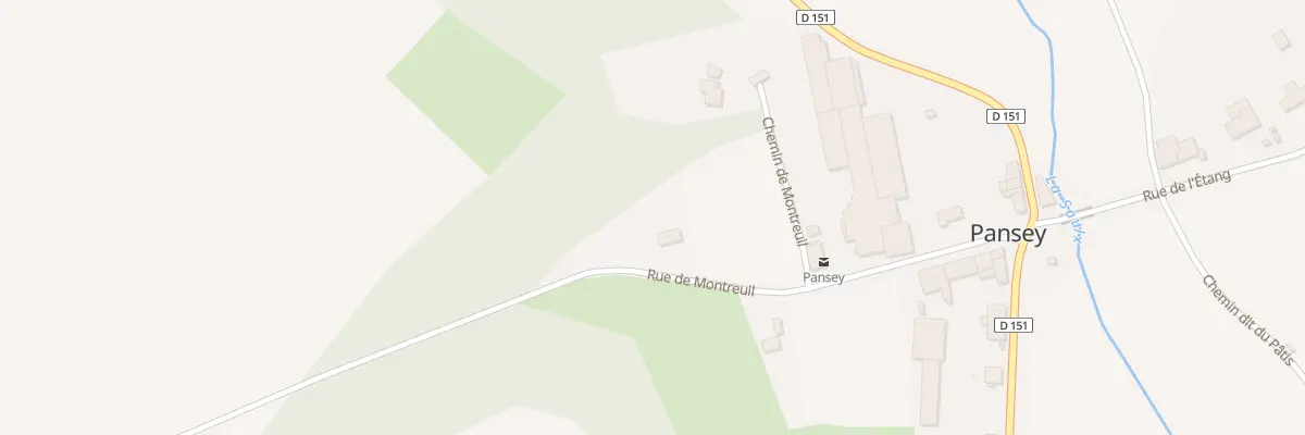 Plan du 9001 Au Four à Pansey