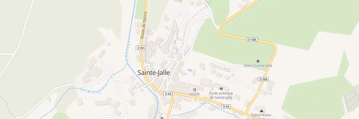 Plan du 5021 Le Village à Sainte-Jalle