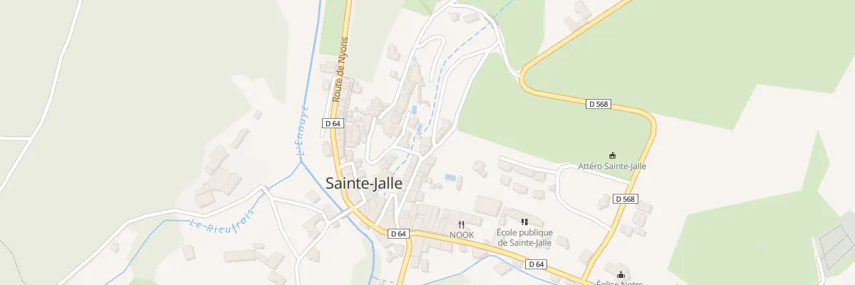Plan du 5213 Le Village à Sainte-Jalle