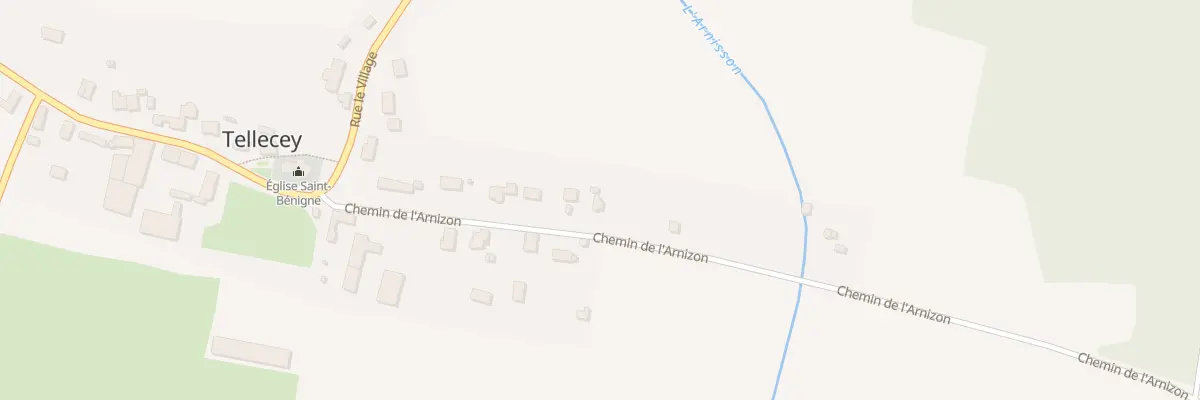 Plan du 9 Che de l’Arnizon à Tellecey