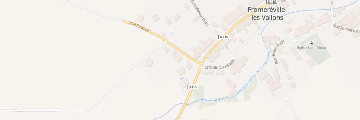 Plan du 3 Rue Pasteur à Fromeréville-les-Vallons