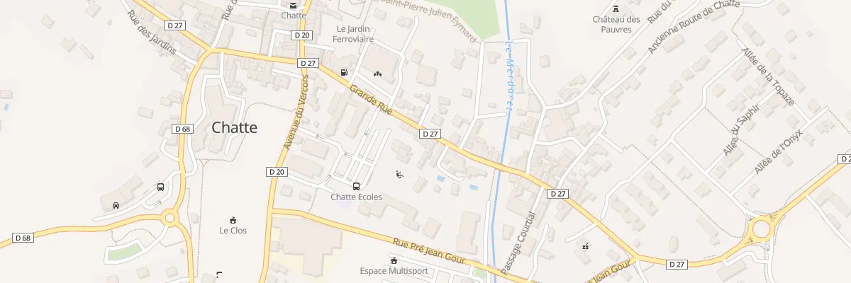 Plan du 6072 Gr Grande Rue à Chatte