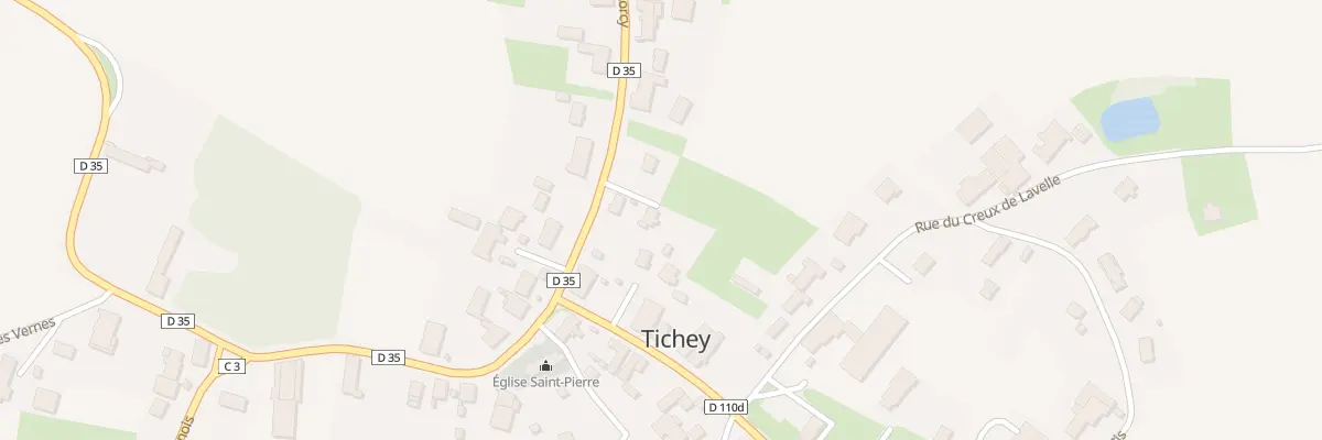 Plan du 12 Rue Chevalier de Lorcy à Tichey