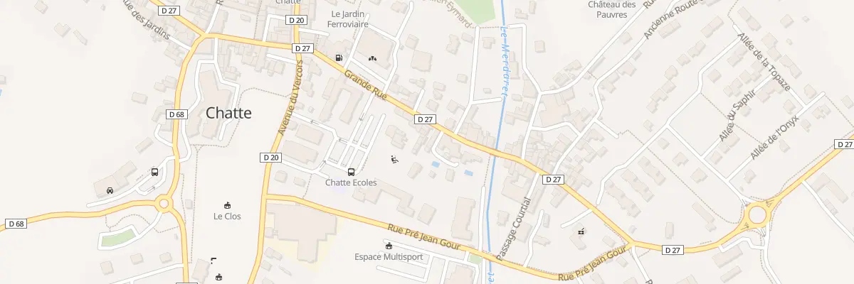 Plan du 27 Grande Rue à Chatte