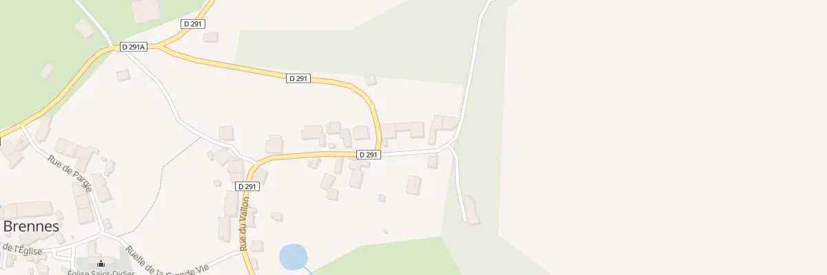 Plan du 6 Rue du Vallon à Brennes